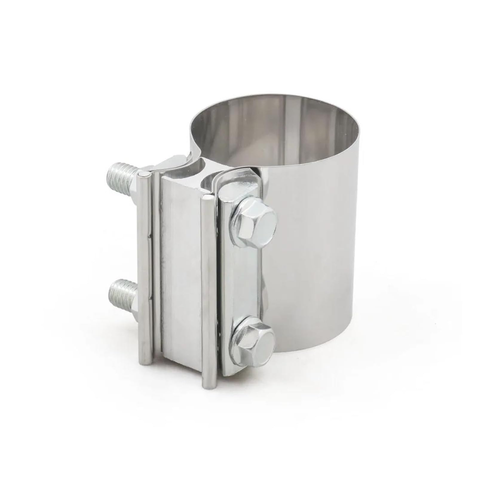 2.0" 2.25" 2.5" 2.75'' 3.0" 4.0" Butt Joint Exhaust Band Clamp Sleeve Stainless Steel Exhaust Sleeve Coupler Step Clamps(4INCH)