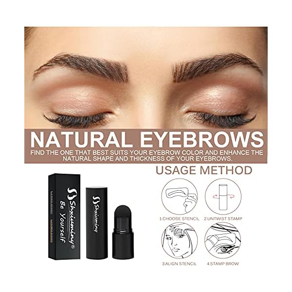 Shxiuminy 13PCS Eyebrow Stamp Stencil Kit, Brow Definer Powder Stamp Professional Eyebrow Powder Stamp Makeup Eyebrow Definer 10 Styles Stencil 1 Eyebrow Pen Brushes 1Eyebrow Trimmer (A)