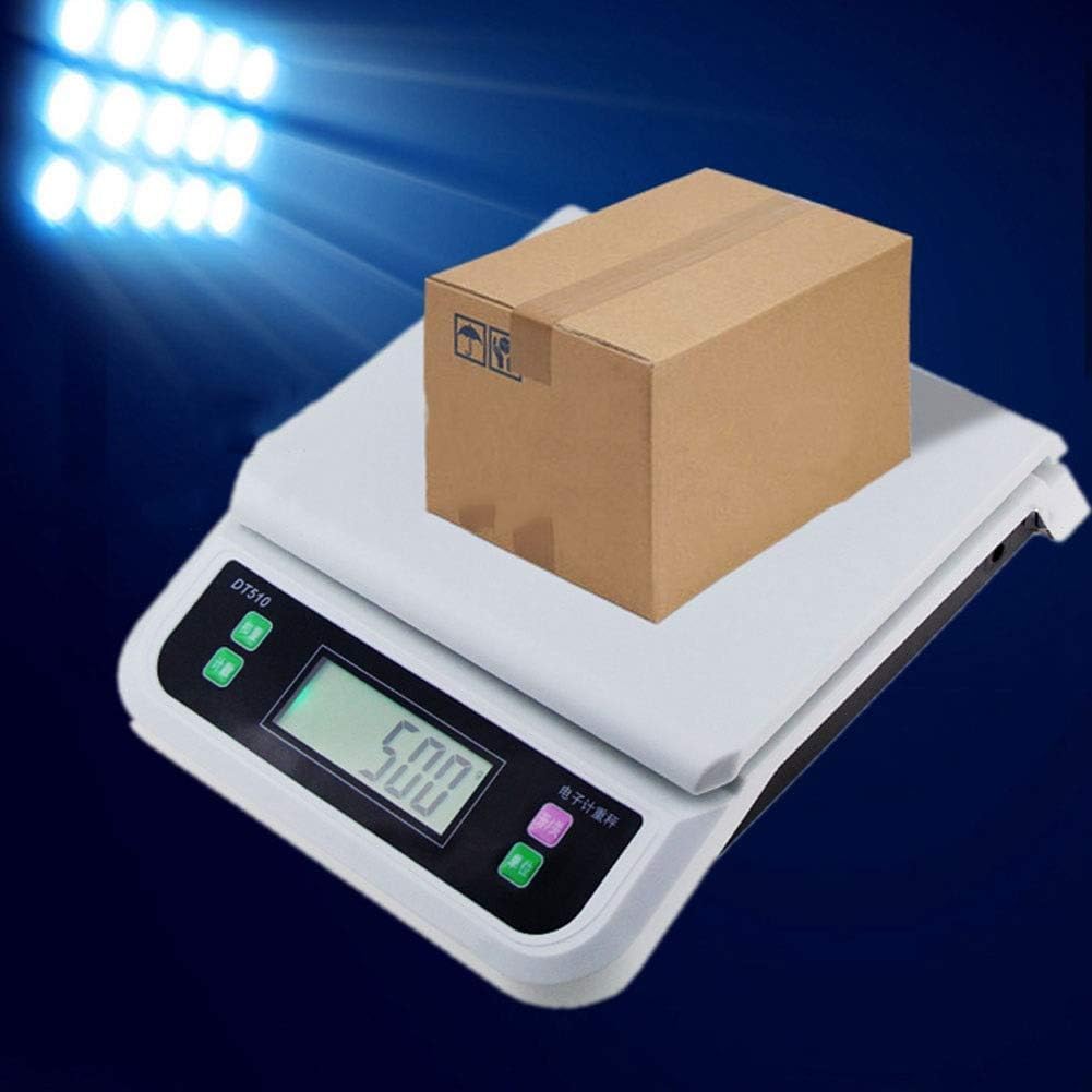 Báscula digital de cocina, báscula digital de cocina de alta precisión 1G, plataforma de embalaje expreso, función de tara de conteo (30 kg/1 g)