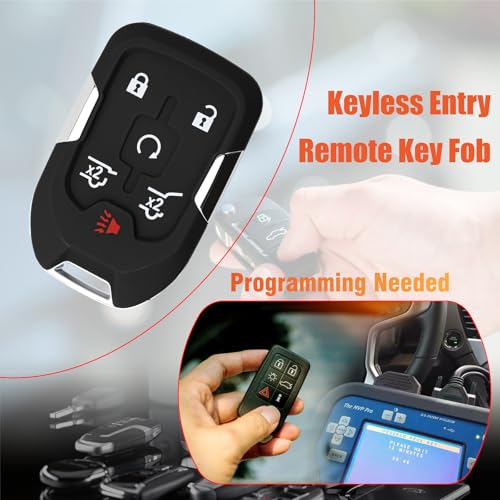 Image of HYQ1AA 315MHz Keyless Entry Remote Car Key Fob Compatible with Suburban Yukon 2015-2020 Yukon XL 2016-2020 Tahoe 2015-2019