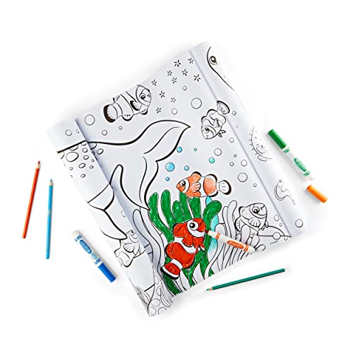Crayola Giant Coloring Roll, 15 Perforated Ocean Coloring Pages, Gift for Kids, Ages 3, 4, 5, 6 - image 4