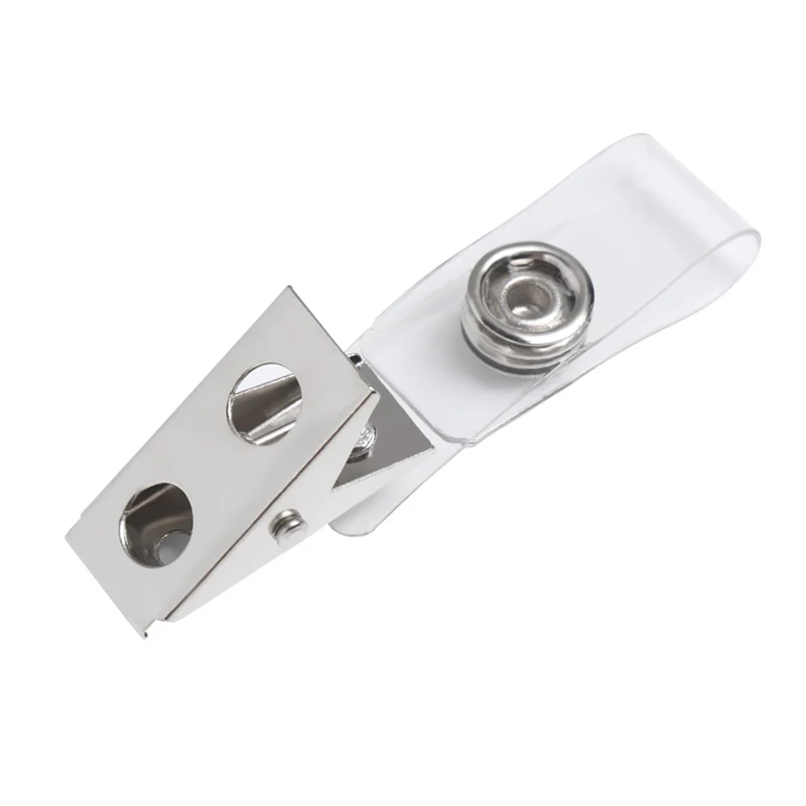 30 clip anti-smarrimento per chiavi, cordino, 4 stili, porta badge identificativo