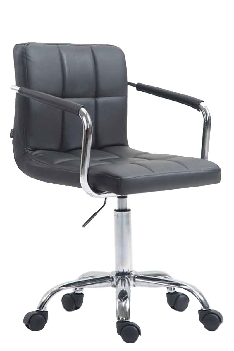 Fauteuil Bureau CLP Lucy - Similicuir, Accoudoirs Et Hauteur Réglable - Crème