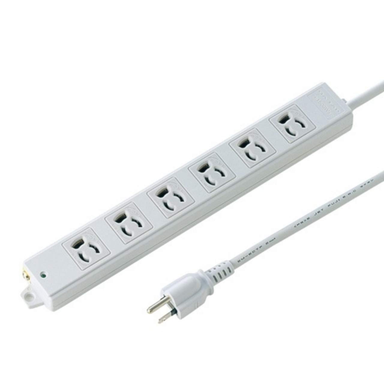 Protections surtensions 6 sorties CA rallonge 3 mètres type B blanc 1500W - 3