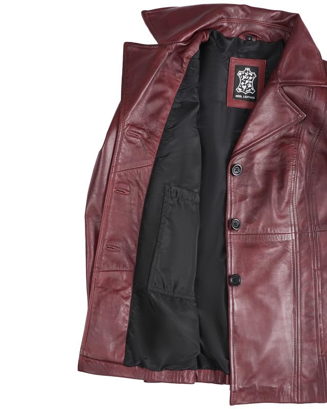Image of Blingsoul Womens Real Leather Jacket - Asymmetrical Leather Jackets for Women