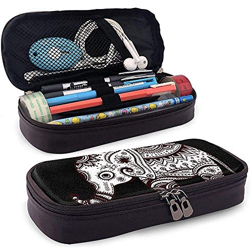 Preisvergleich Produktbild Federmäppchen Federbeutel Schminktäschchen Schreibwarenbeutel Kosmetiktasche - Afrikanischer Elefant Schwarz