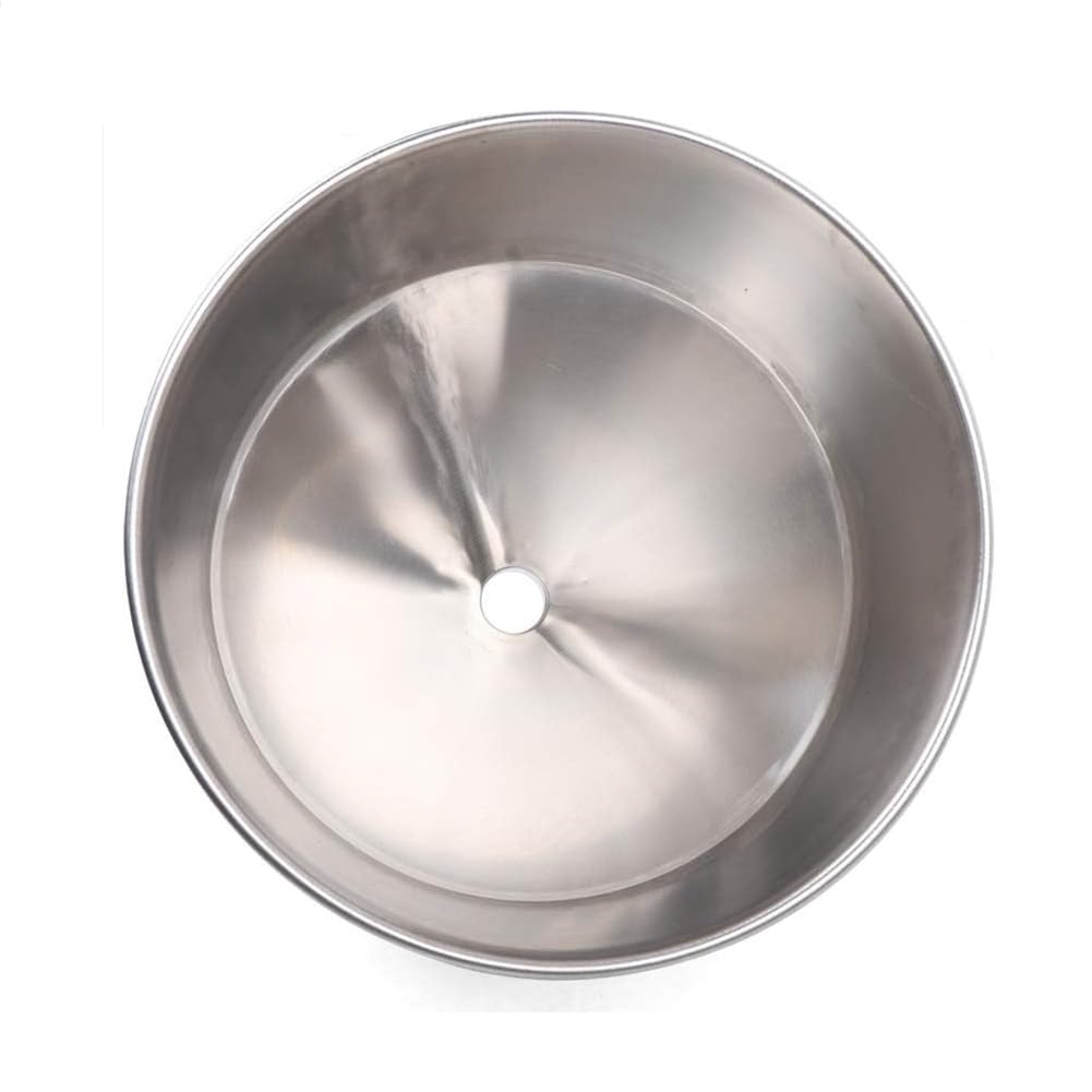 Tolva para máquina de llenado de 10L-50L, Embudo Resistente de Acero Inoxidable 304, tolva para llenado de líquidos y pastas, Tanque contenedor para Agua, Aceite, Crema, Plata, 50L, 64 mm