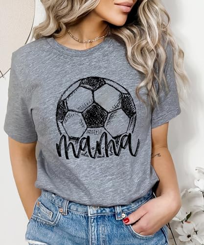 Image of Mama Shirts for Womens Sport Mom Tshirt Ball Mom Gift Tops | Game Day,Campus Activities,Breathable Strenchy,Comfort Material,Short Sleeve