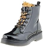 6-Loch-Schnürung bugatti Damen 432549325969 Stiefeletten, Schwarz (Black/Brown 1060), 38 EU