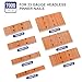 HAMWOO 7000 pcs 23 Gauge Pin Nails, Headless Pinner Nails, 7 Sizes Assorted 3/8 Inch to 1-3/8 Inch for Molding Cabinetry Building,photo frame,handicrafts Assembly (Red)