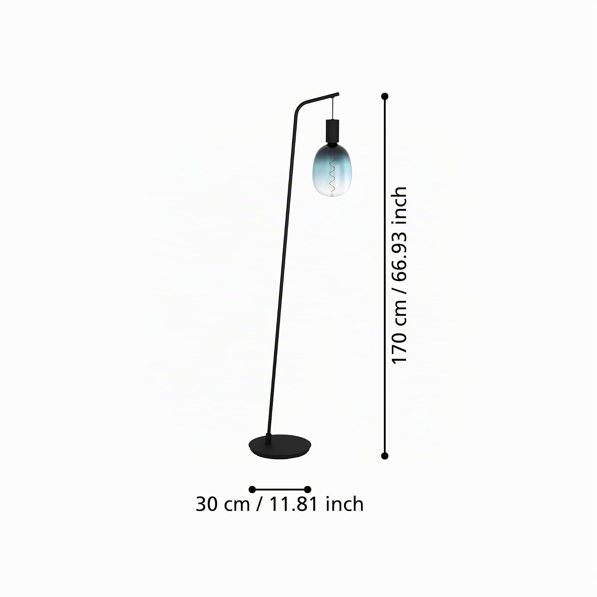 EGLO Stehlampe Cranley, minimalistische Stehleuchte, Standleuchte