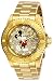 Invicta Women's Disney Limited Edition Quartz Watch with Stainless Steel Strap, Gold, 20 (Model: 27383)