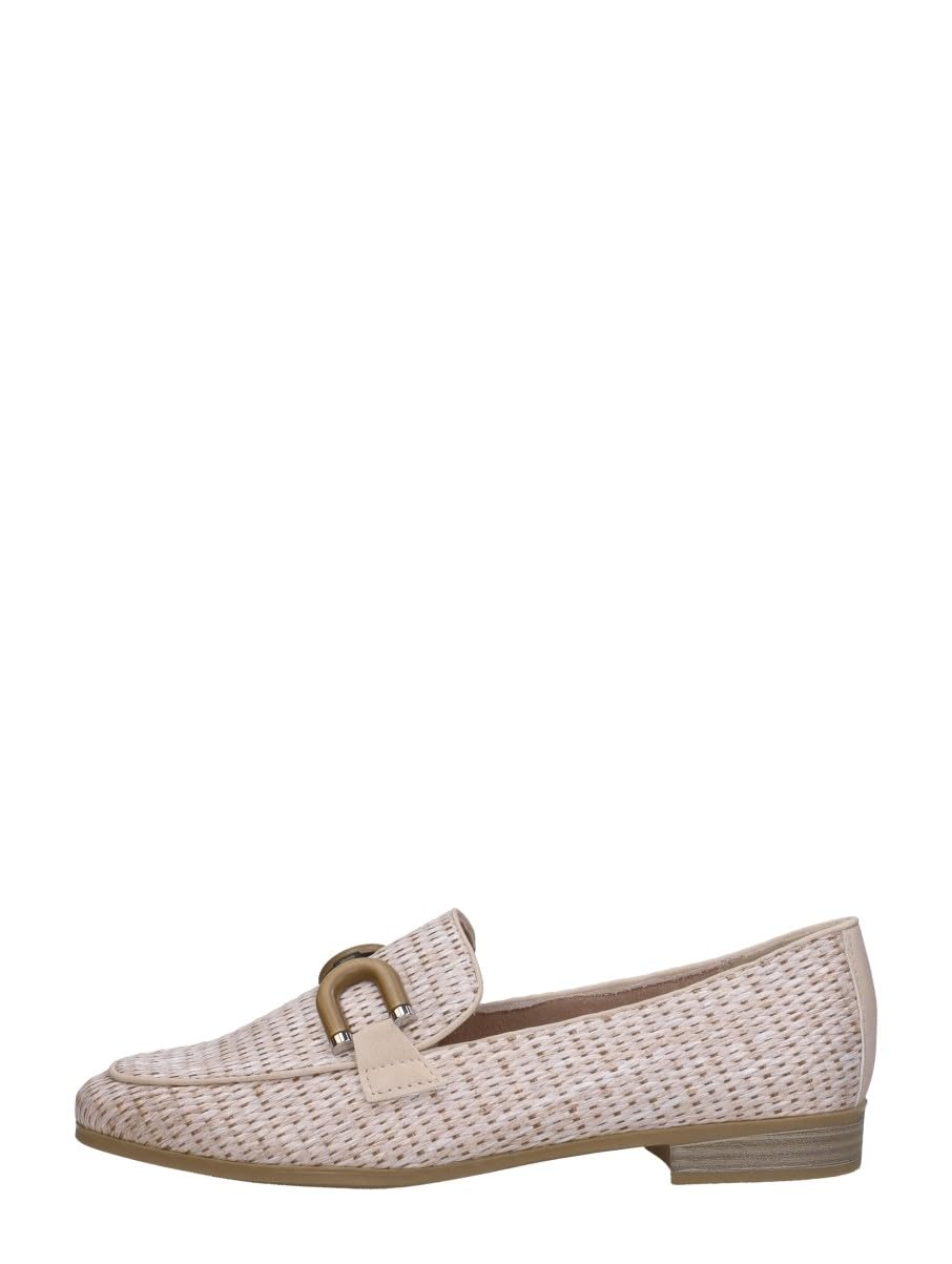 MARCO TOZZI Damen Slipper 2-24221-44, Women's Loafer, Powder, 6 UK