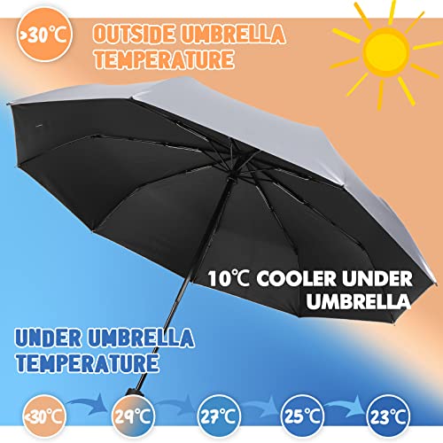 Ninemax Uv Umbrella Sun Protection Upf 50+ Travel Sun Blocking Umbrella Automatic Open Close Shade Umbrella For Sun #TOP3