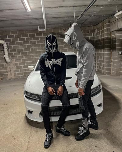 Y2k Hoodies Puff Print Hoodie Grunge Graphic Zip Up Hoodies Y2k Jacket Hip Hop Streetwear Aesthetic Sweatshirts2