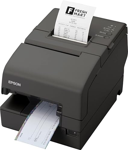 Epson TM-U675 Impresora de recibos y validación de matrices de puntos USB Sin módulo de visualización o puerto de concentrador Gris oscuro Sin MICR