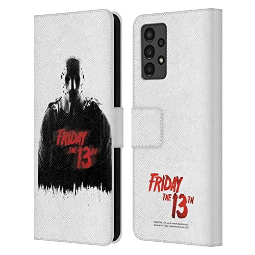 Coque Samsung Galaxy A13 portefeuille cuir Jason Voorhees pour les fans de cinéma d'horreur
