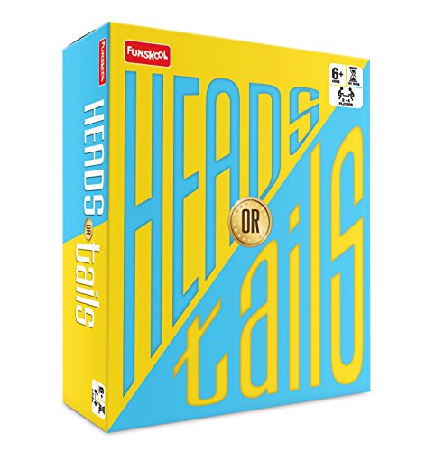 Image of Funskool Games, Heads Or Tails, Party Games for Kids & Family, 2-4 Players, Ages 6 and Above