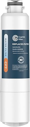 Crystala Filters Compatible con filtro de agua para refrigerador Samsung DA29-00020B, DA29-00020AB, DA29-00020B-1, HAF-CINEXP, 46-9101, RF4267HARS,