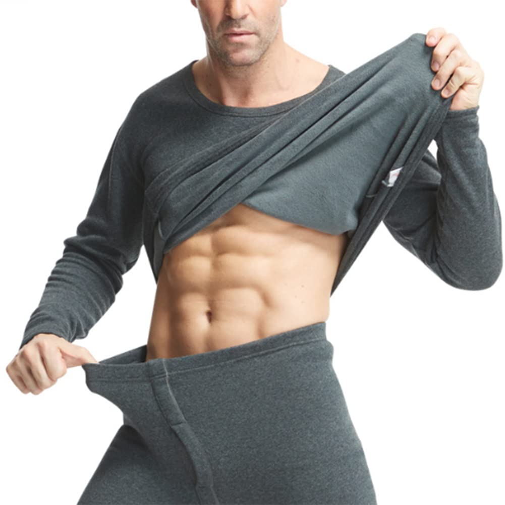 Conjuntos Térmicos para Hombre Thermal Underwear Set Ultra Soft Midweight Long Johns Top & Bottoms