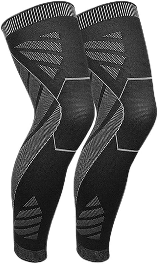 Long Leg Compression Sleeves,Full Sleeve Knee Brace Support Protect Basketball,Football