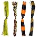 HTHYLURE Jig Lure Skirts 4 Colors 8 Bundles 400 Strands Soft Silicone Lure Skirts Rubber Skirts Threads Fly Tying Materia Buzzbaits Bass Skirts