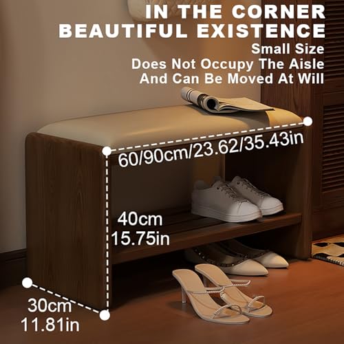 Banc à chaussures en bois pour stopper le désordre et s'asseoir confortablement dans l'entrée