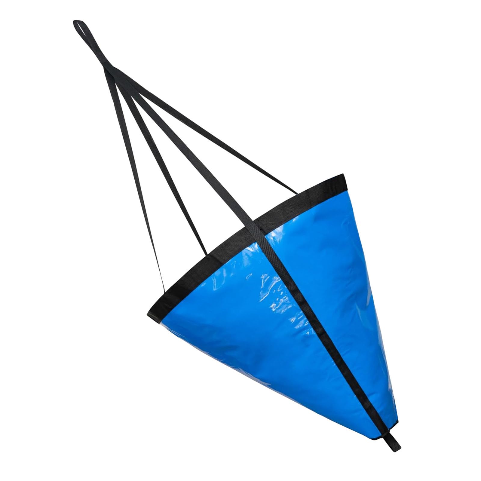 BE-TOOL Blue M Sea Anchor Drift Sock, Trolling Parachute Drift Anchor Inflatable Fishing Drogue for Kayak Pontoon Inflatable Sail Boat