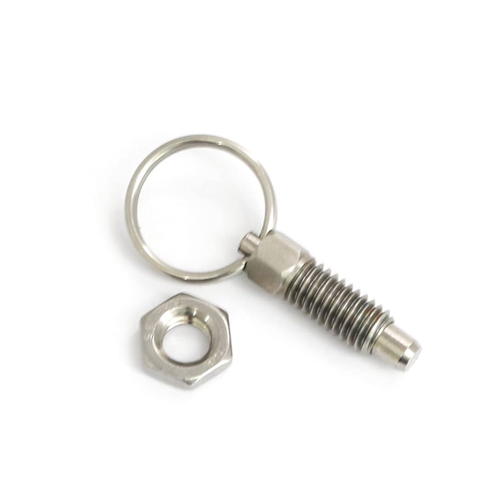 heyous 2 Pcs Spring Plunger with Pull Ring, 1/4inch 20