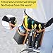 Tool Belt,Genuine Leather Tool Pouch,Detachable & Adjustable Single Side Tool Belt Pouch for Electrician,Carpenter,Construction,Work Apron,Utility Belt.