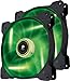Corsair Air Series SP 140 LED Green High Static Pressure Fan Cooling - twin pack