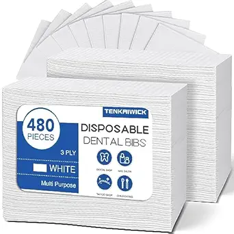 480 Pack Disposable Dental Bibs 13