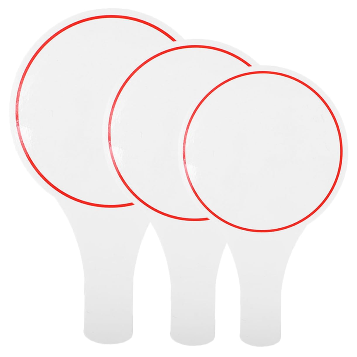 Housoutil 3Pcs Erasable Handheld Scoreboard Writable Whiteboard for Judges Voting and Includes Boards for Sports and Classroom Activities