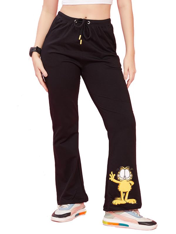 evolove Cotton Track Pants for Women with Side Pockets | Regular Fit Waistline Elastic Night Wear Joggers-picture-47