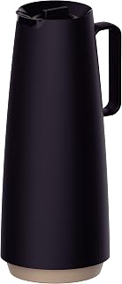 Tramontina 61636/103 1L Thermal Carafe - iF Design Award Winner, 24Hr Heat/Cold Retention, Leak-Proof, BPA-Free Black