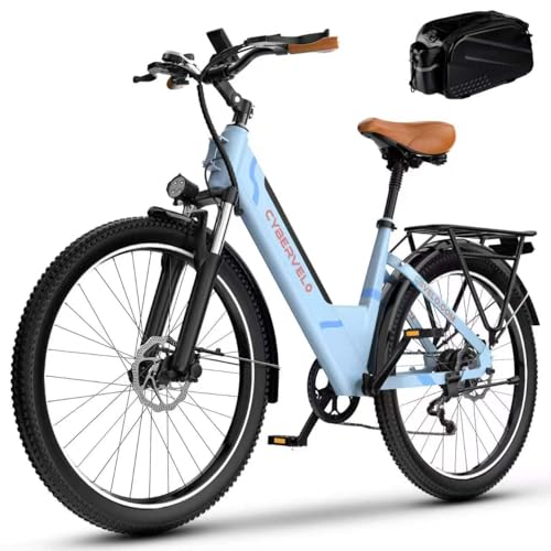 Cybervelo 1000W Peak Electric Bike for Adults,up 80 Miles Re...