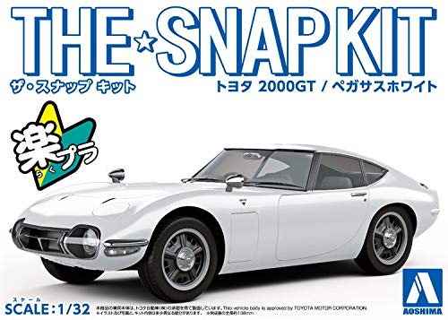Aoshima 1/32 The Snap Kit No.05A 2000GT (Pegasus White) miniatura 7