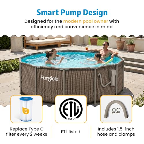 Image of Funsicle SkimmerPlus 1,500 GPH Filter Pump for Above Ground Swimming Pools