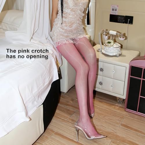 Image of HTRUIYA Women's Oily Pantyhose 0D Ultra-thin Shiny Sheer Tight Gloss Seamless no Side Stockings