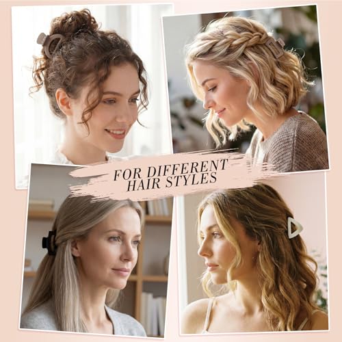 Pinzas para cabello pequeñas 12 piezas, plástico miniatura 5