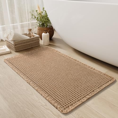 Upgraded Waffle Bath Mat Non Slip Super Absorbent...