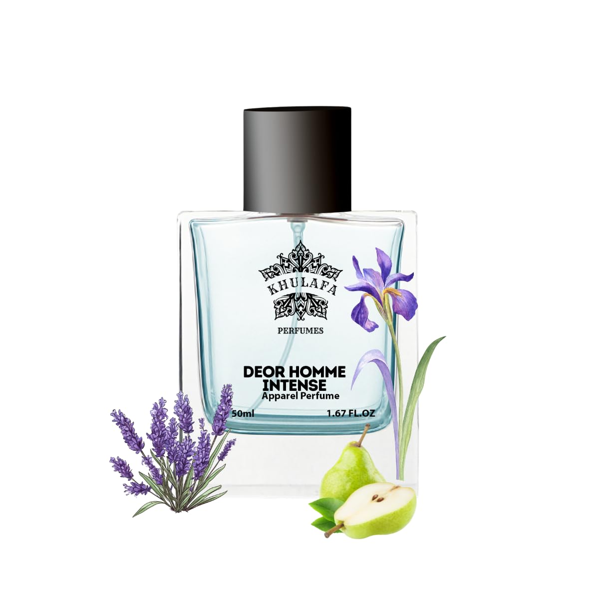 Deor Homme Intense Inspired Perfume for Men | Rich Iris, Amber & Vetiver Notes | Long-Lasting Luxury Fragrance | Ideal for Formal, Romantic Date | Gift for Him | 50ML