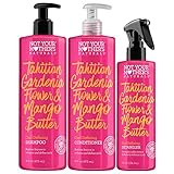 Not Your Mother's Naturals Curl Definition Shampoo, Conditioner, and Hair Detangler (3-Pack) - Tahitian Gardenia Flower & Mango Butter - Moisturize and Enhance Curls