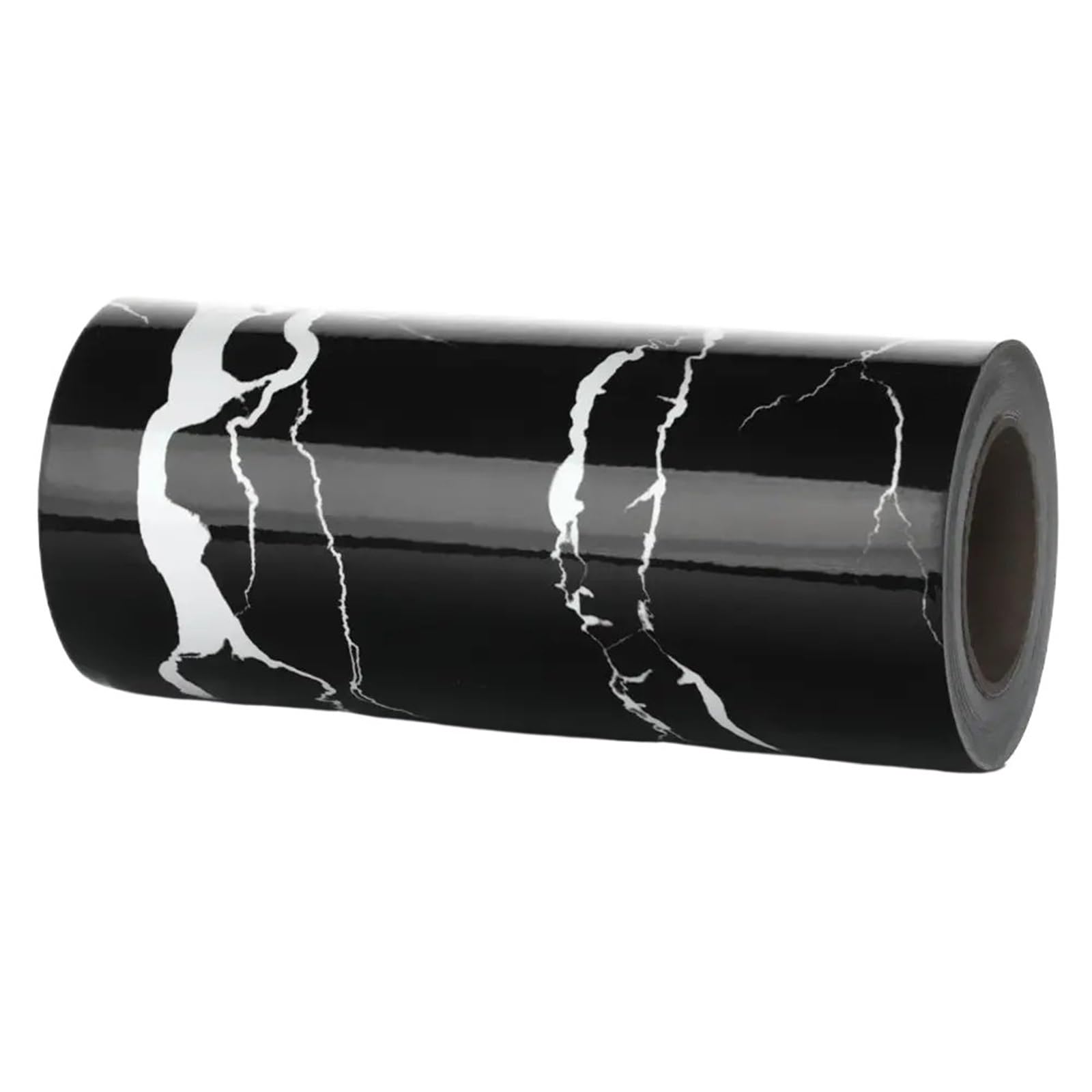 Gsclz Black-White-12Cm- 5M Home Decor Decals Skirting Line Self-Adhesive Waist Wallpaper Marble Baseboard Wall Border Stickers(Black-White-12Cm- 5M)