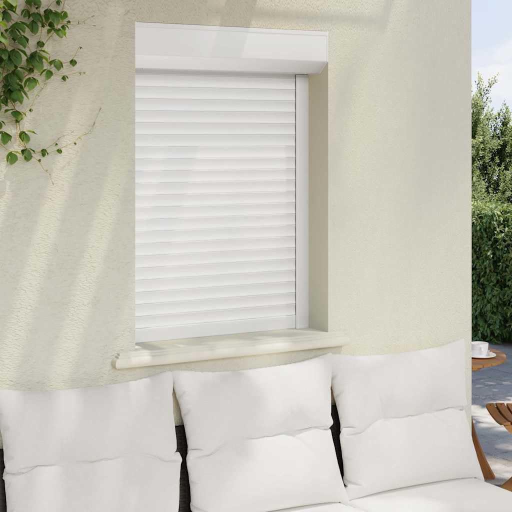 Roller shutter installed within a window recess