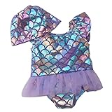 F Fityle Puppen Badeanzug Bademode Kleidung für 18 Puppen, Lila, wie Beschreibung
