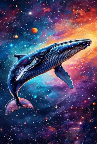 Puzzle de ballena colorida de 300 piezas para la estimulación mental de adultos