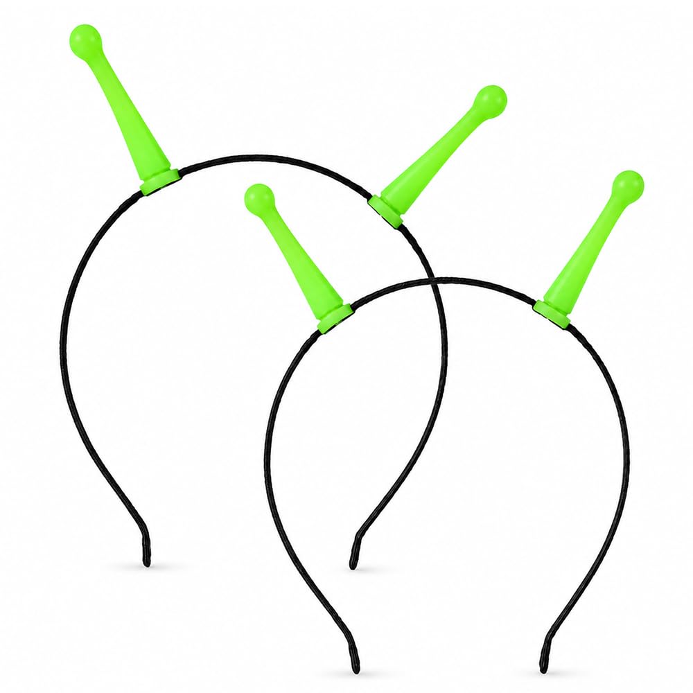 lunictto 2 Pcs Alien Antenna Headbands Glow Party Costume Accessories