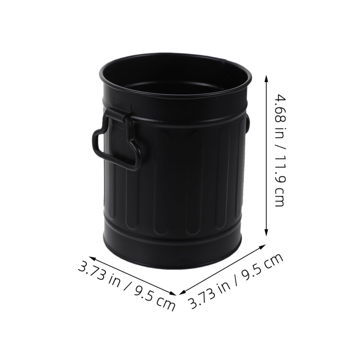 SHINEOFI 4 Sätze Stifthalter Für Mülleimer Schreibtisch Set Schreibtisch Box Büroorganizer Stifttaschenlampe Stiftekoffer Make-up-pinselhalter Tischstift-organizer Eisen Black 2 Stück * 4