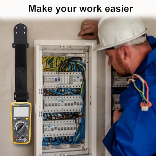 Image of 2pcs Magnetic Multimeter Hanger Strap, Multifunctional Hanging Loop Strap Compatible with Fluke Digital Multimeter & Testo and UNI-T Multimeters